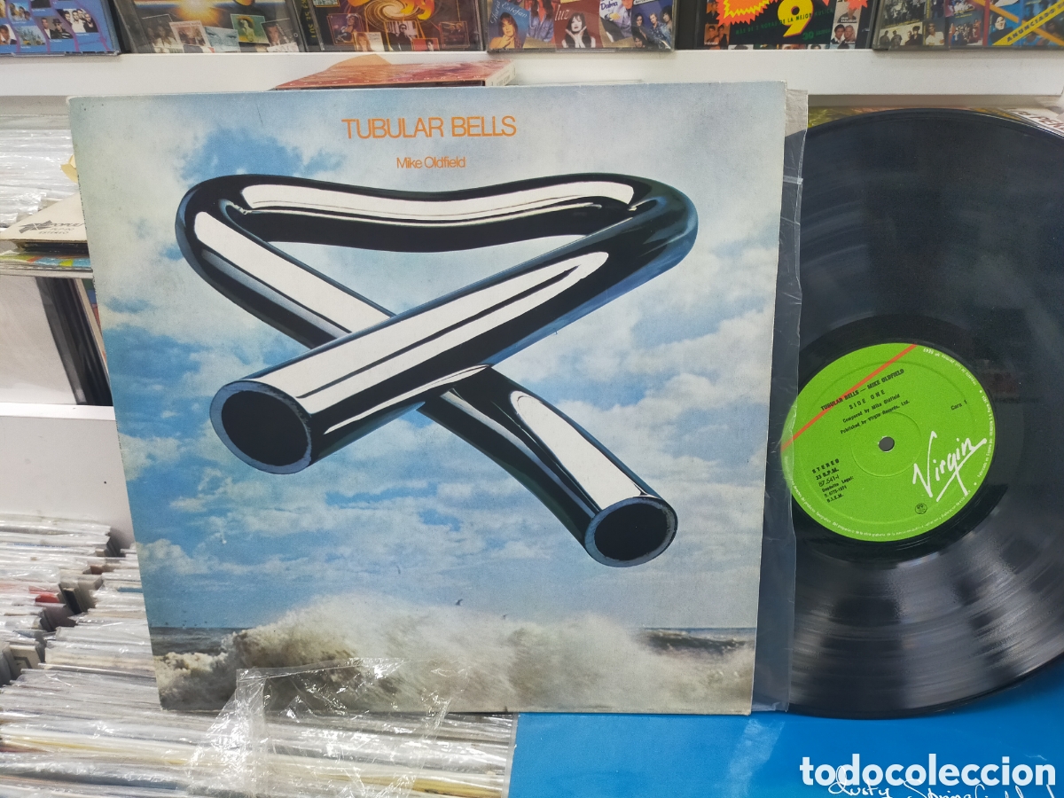 Discos de vinilo: Mike Oldfield LP tubular bells Espa&ntilde;a 1974 primera edici&oacute;n