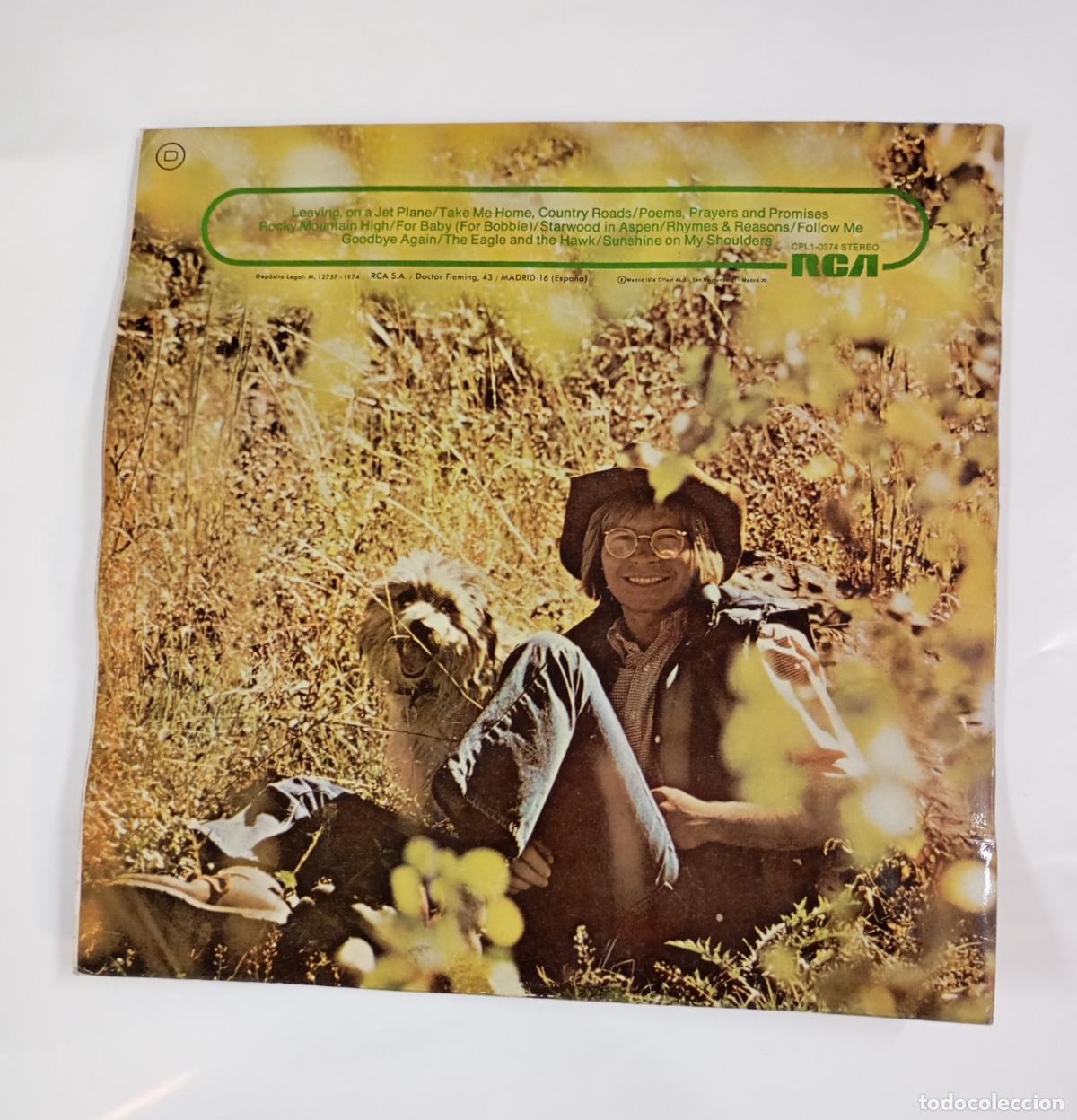Discos de vinilo: JOHN DENVER. - JOHN DENVERS GREATEST HITS . LP. TDKLP - Foto 2