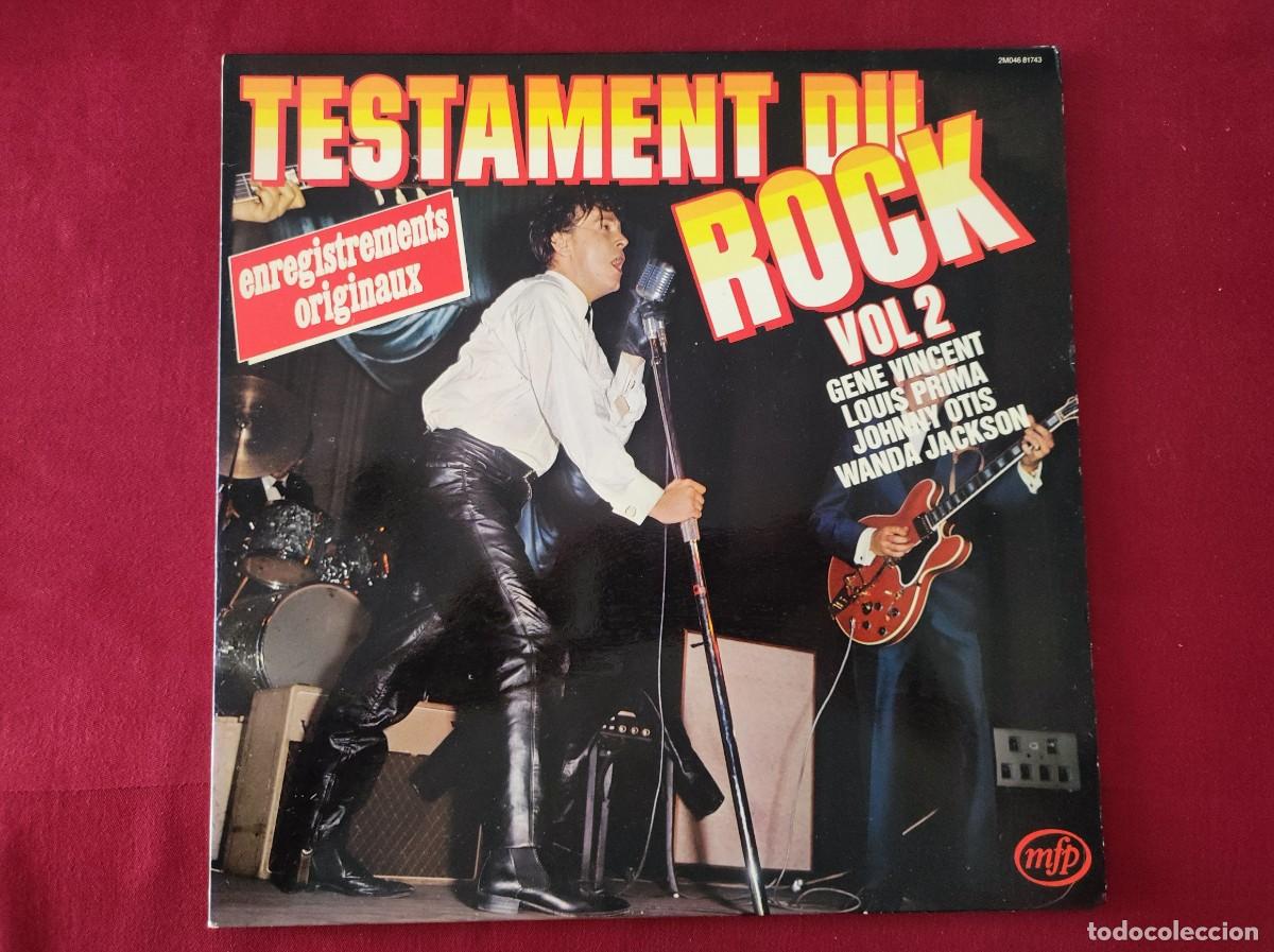 Discos de vinilo: Vinilo LP &rdquo;Testament du Rock Vol 2&rdquo; Varios &ndash; Rock and Roll Clasico (MFP, 1980)