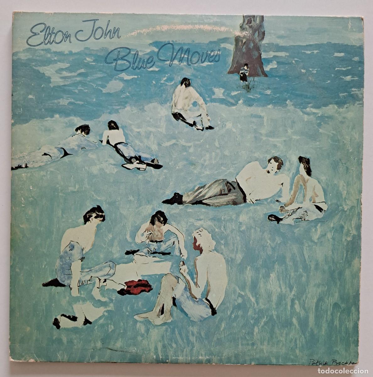 Discos de vinilo: ELTON JOHN - BLUE MOVES (DOBLE LP) - The Rocket Record Company &ndash; OC 158-98 293/4 - UK 1976