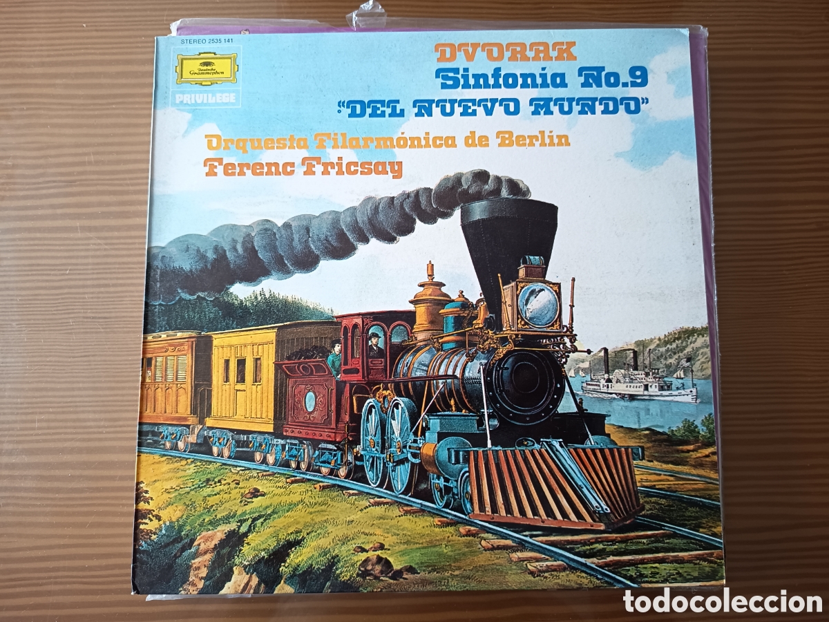 Discos de vinilo: Disco vinilo LP de m&uacute;sica cl&aacute;sica de DEUTSCHE GRAMMOPHON &rdquo; Dvorak sinfon&iacute;a 9 del nuevo mundo &rdquo;