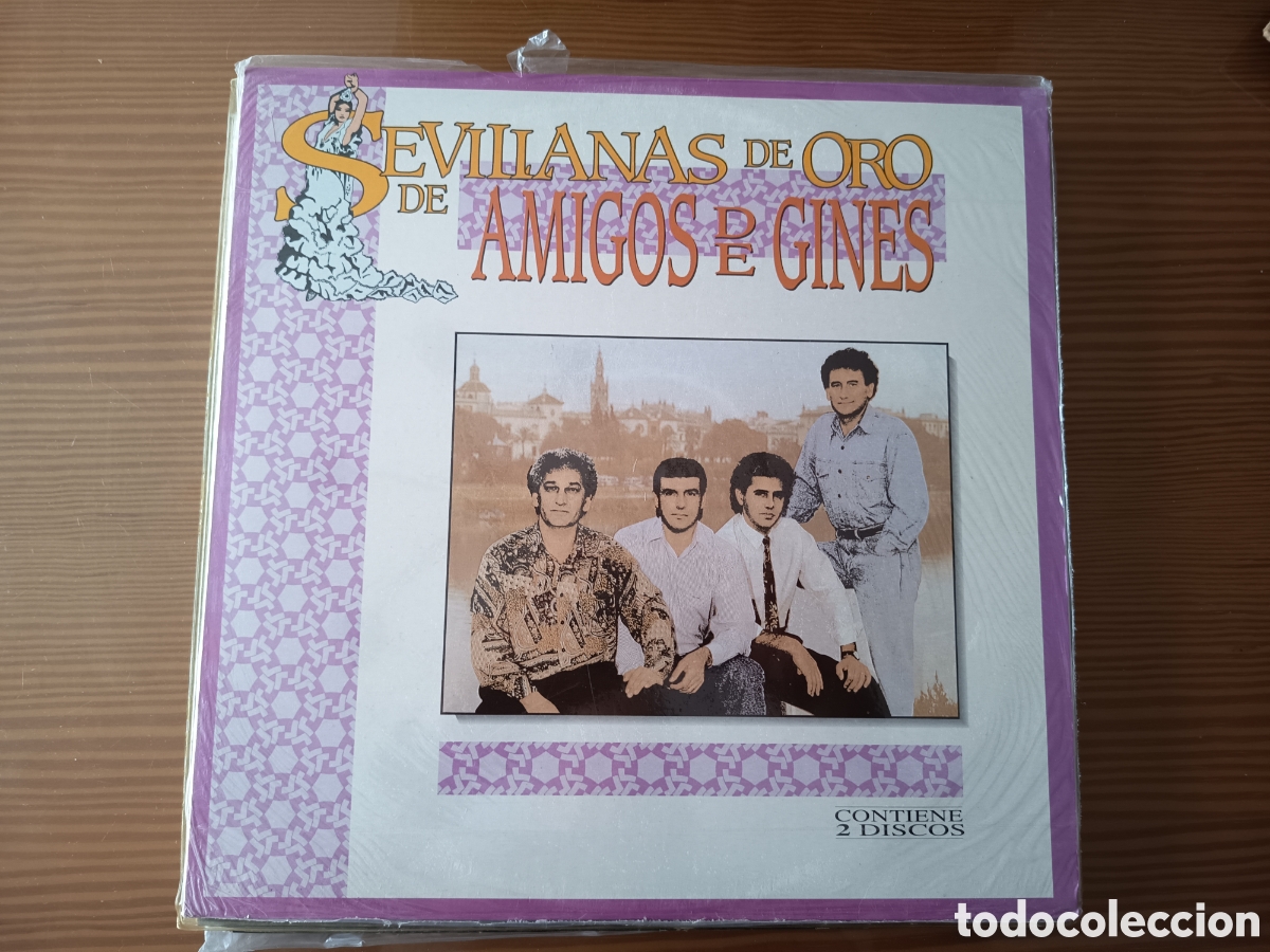 Discos de vinilo: Disco vinilo LP de SEVILLANAS DE ORO DE AMIGOS DE GINES &rdquo;