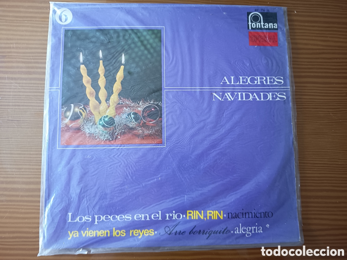 Discos de vinilo: Disco vinilo LP de ALEGRES NAVIDADES