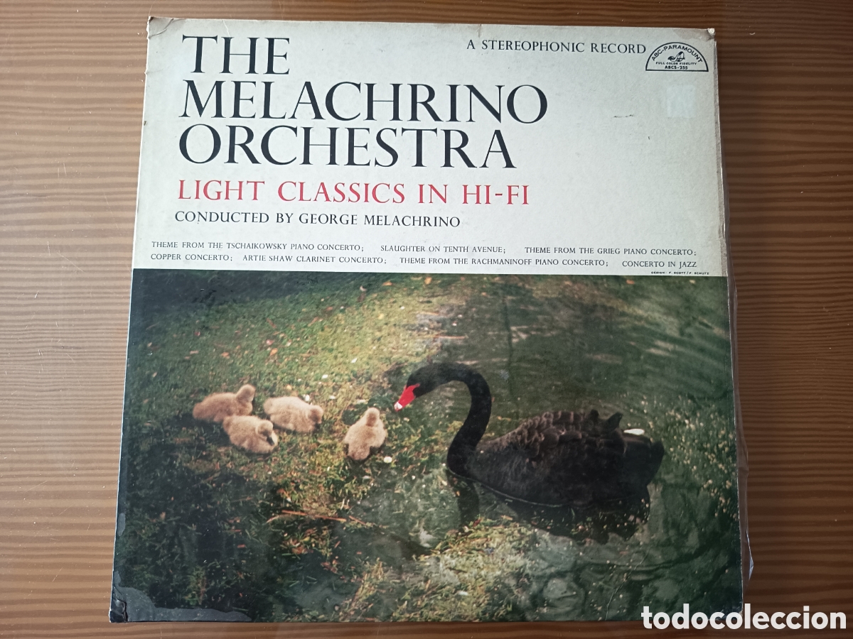 Discos de vinilo: Disco vinilo LP de THE MELACHRINO ORCHESTRA &rdquo; LIGHT CLASSICS IN HI-FI &rdquo;