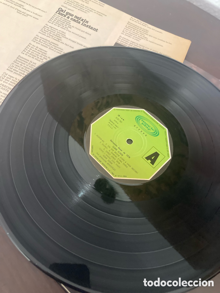Discos de vinilo: Lote 3 LP vinilo Llu&iacute;s Llach - Foto 10