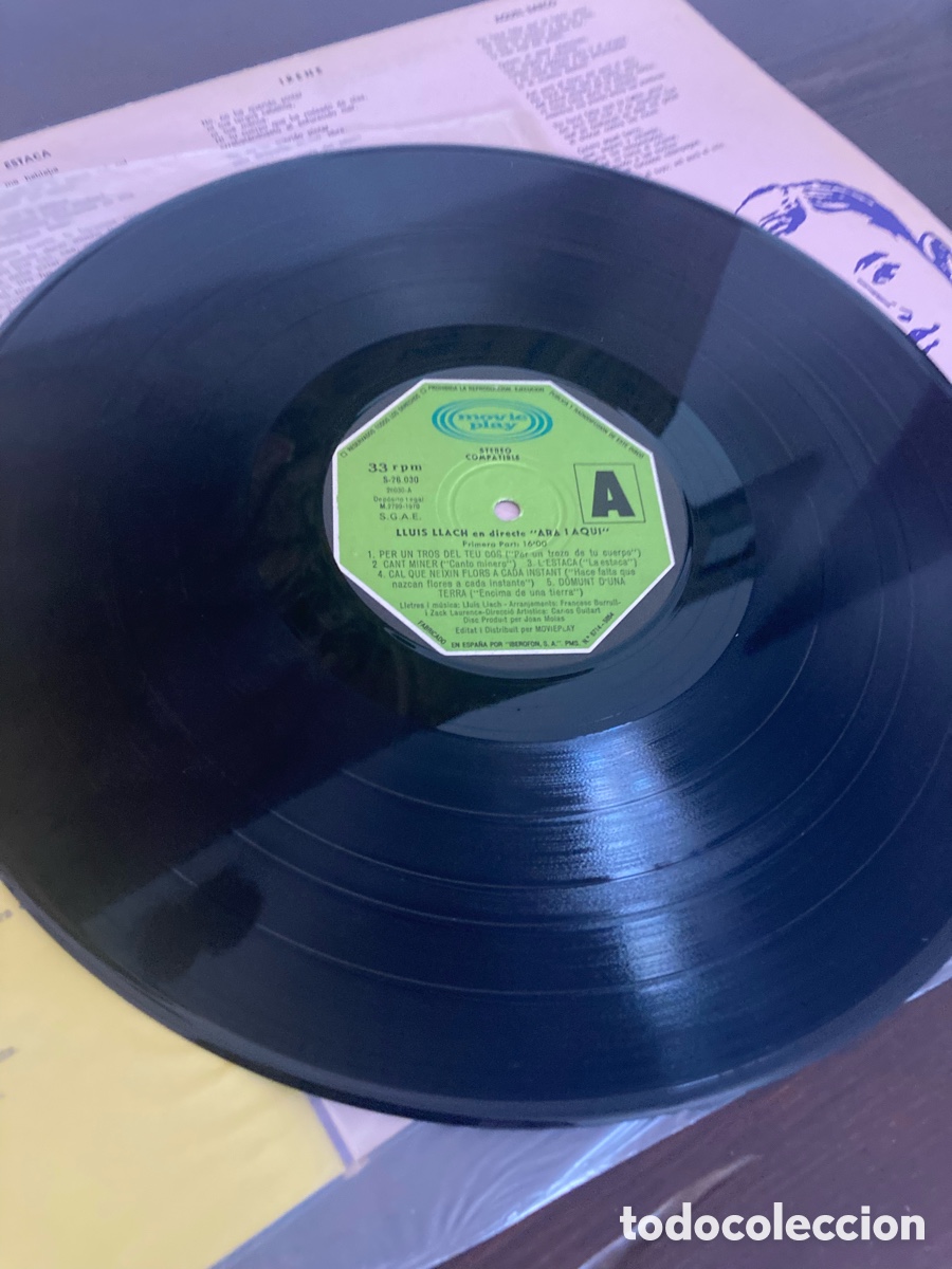 Discos de vinilo: Lote 3 LP vinilo Llu&iacute;s Llach - Foto 15