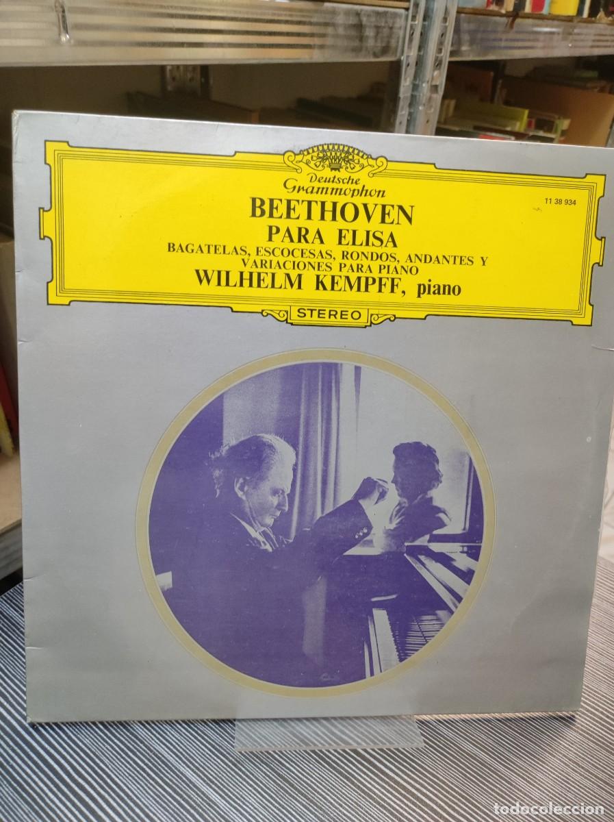 Discos de vinilo: Beethoven: Para Elisa (Bagatelas, Escocesas, Rondos, Andantes y Variaciones para Piano)