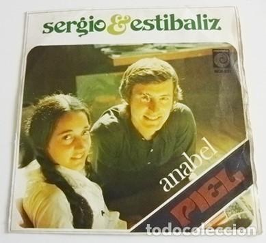 Discos de vinilo: SERGIO Y ESTIBALIZ - ABABEL / PIEL - DISCO DE VINILO 45 RPM D&Uacute;O ESPA&Ntilde;OL A&Ntilde;OS 70 M&Uacute;SICA - NOVOLA 1974