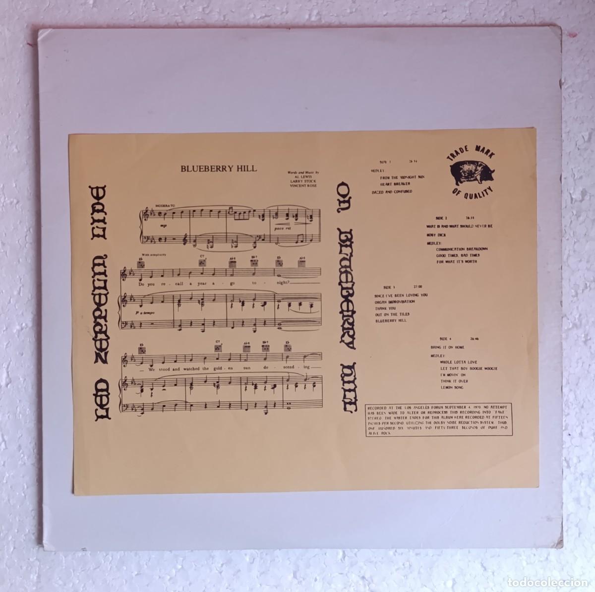 Discos de vinilo: Led Zeppelin. Live On blueberry Hill - Foto 1