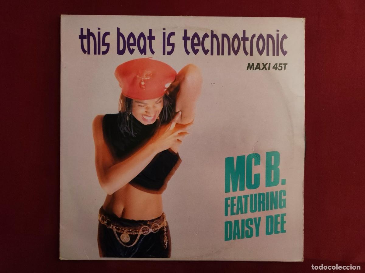 Discos de vinilo: Vinilo Maxi Single &rdquo;This Beat Is Technotronic&rdquo; MC B. &ndash; Hip House (Carrere, 1990)