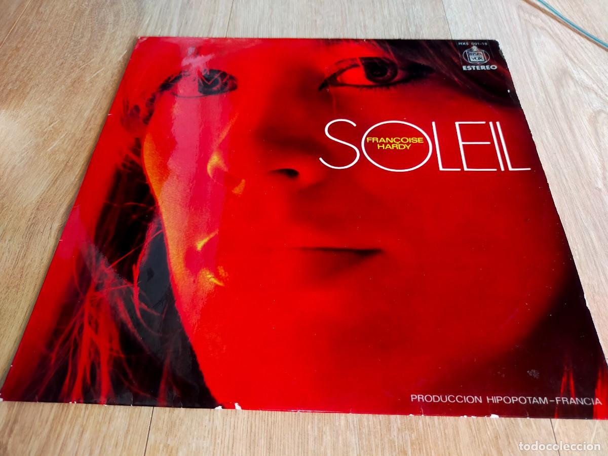 Discos de vinilo: PORTADA DE FRA&Ccedil;OISE HARDY-SOLEIL-ORIGINAL ESPA&Ntilde;OL 1970