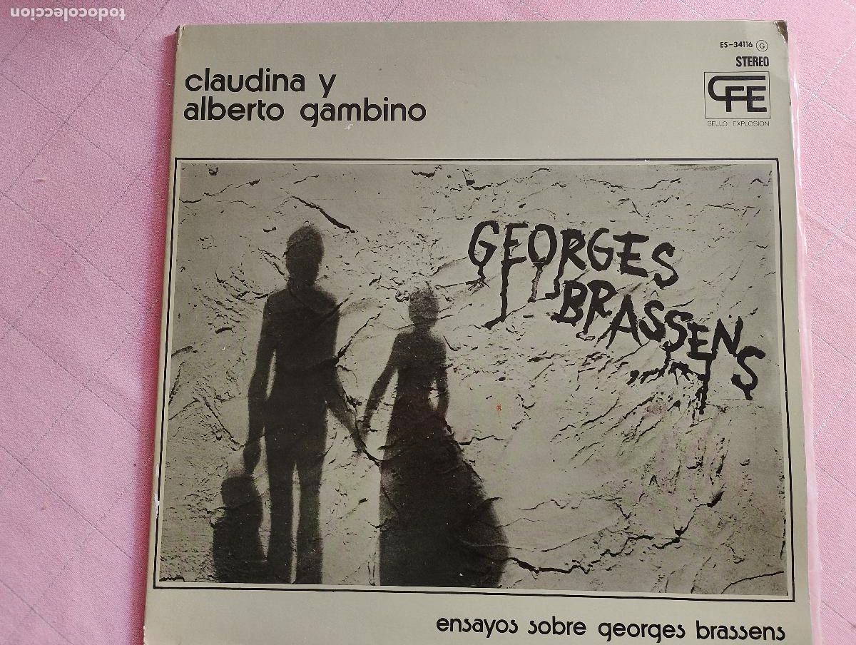 Discos de vinilo: Claudina Y Alberto Gambino &lrm;&ndash; Ensayos Sobre Georges Brassens ed espa&ntilde;ola