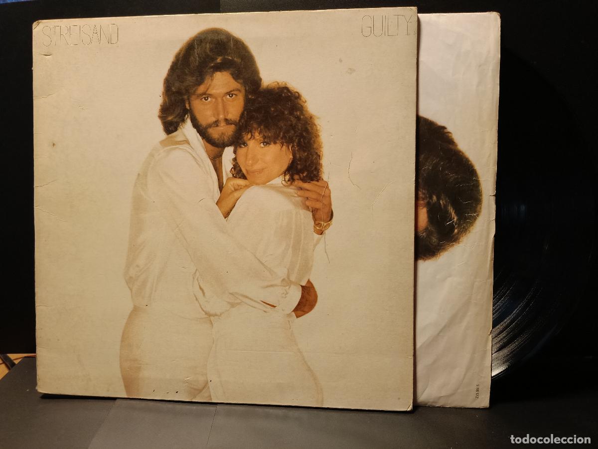 Discos de vinilo: BARBRA STREISAND (LP) GUILTY A&Ntilde;O &ndash; 1980 &ndash; PORTADA ABIERTA pepeto