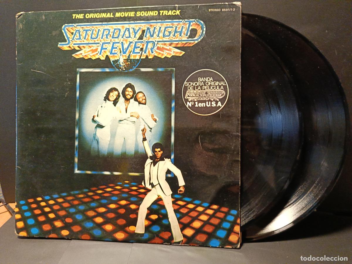 Discos de vinilo: SATURDAY NIGHT FEVER BSO DOBLE PORTADA N1 EN USA DOBLE LP BSO PEPETO