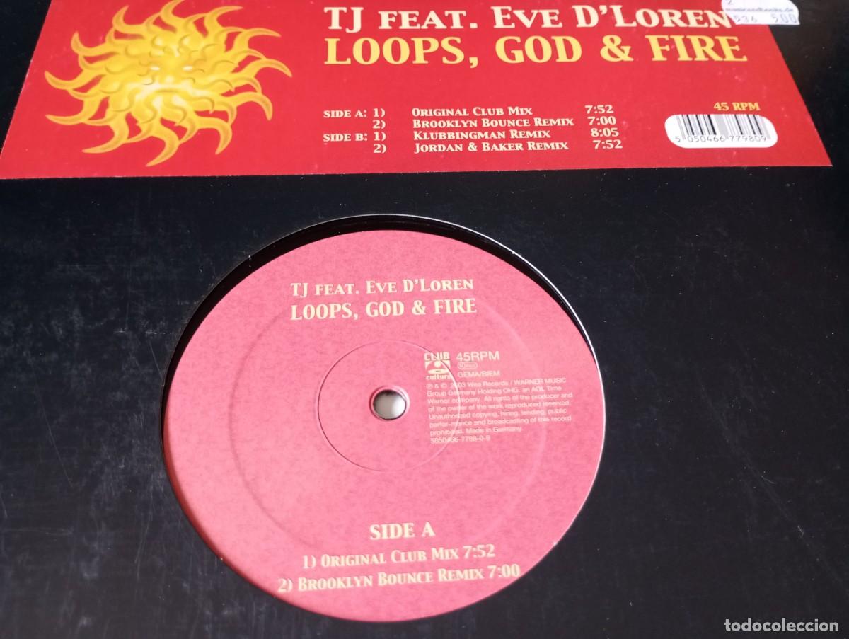 Discos de vinilo: TJ Feat. Eve D'Loren &ndash; Loops, God & Fire - 2003
