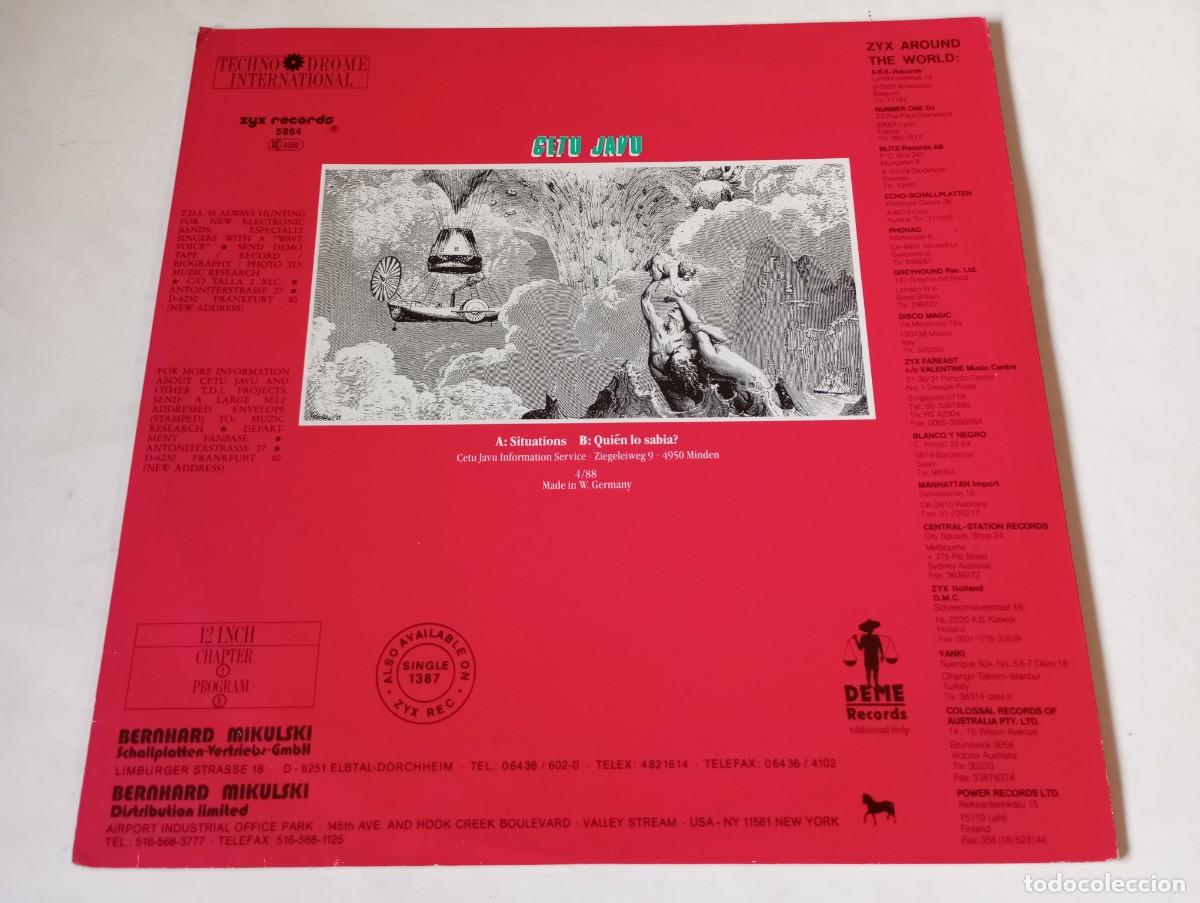 Discos de vinilo: Cetu Javu &ndash; Situations - 1988 - Foto 2