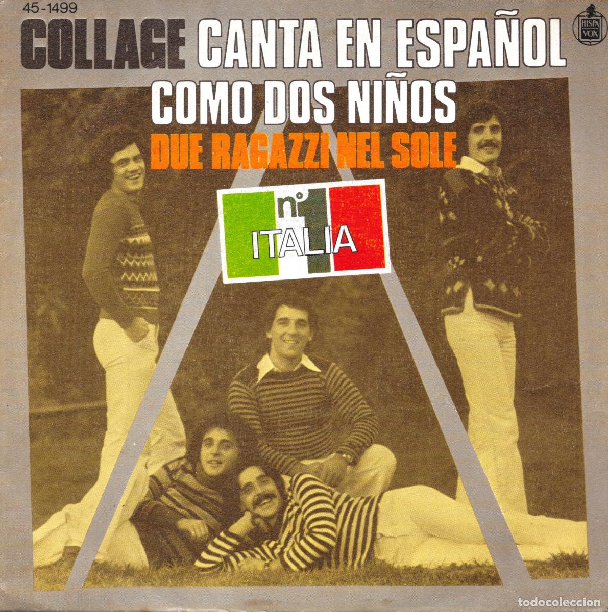 Discos de vinilo: Single Collage ( Italiano )- Como dos ni&ntilde;os / Ma che faccia da schiaffi - Compra m&iacute;nima 6&euro;