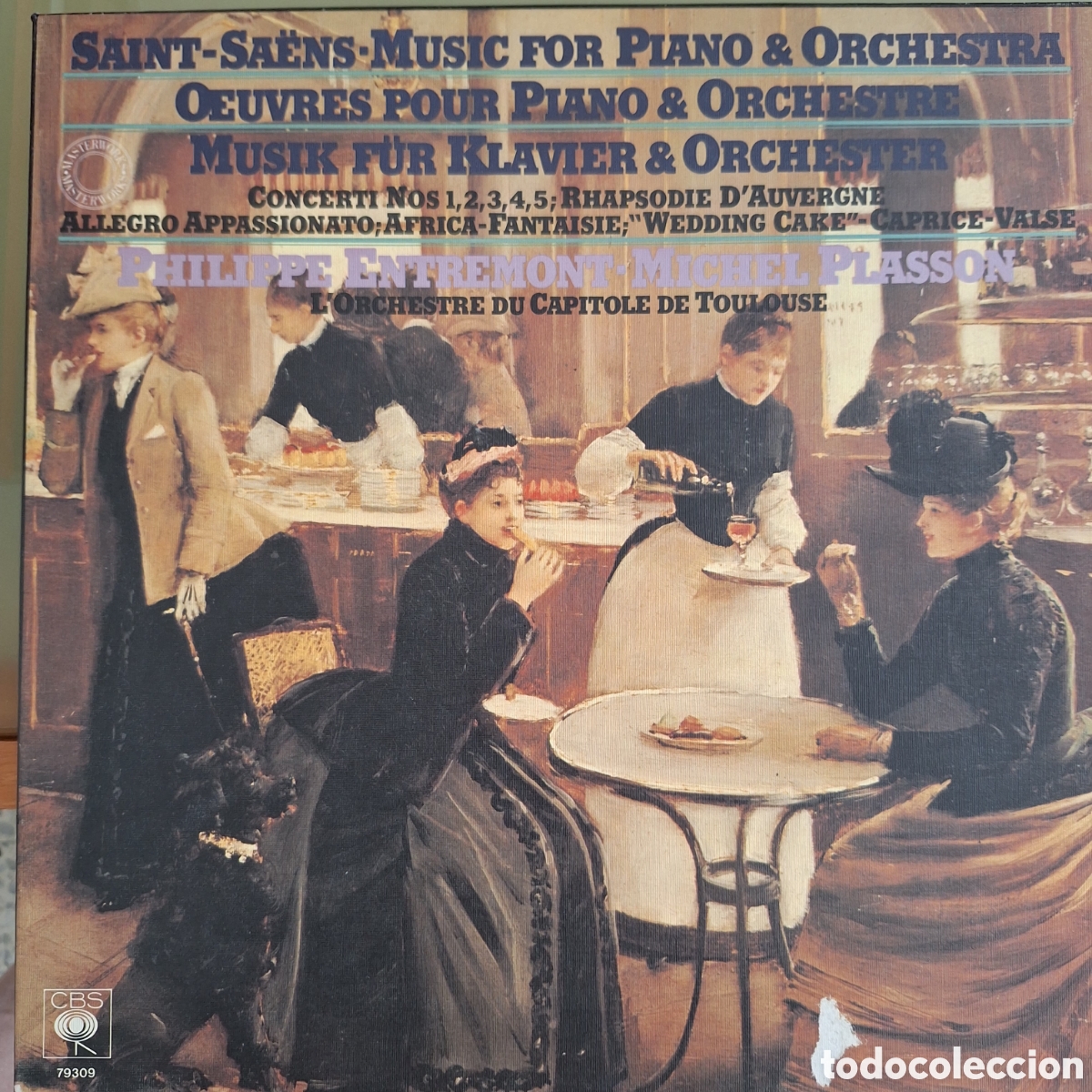 Discos de vinilo: Caja Saint-Sa&euml;ns. Music for Piano & Orquestra.
