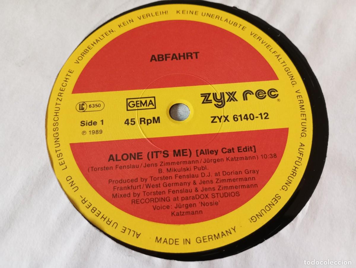 Discos de vinilo: Abfahrt &ndash; Alone (Its Me) - 1989 - Foto 3