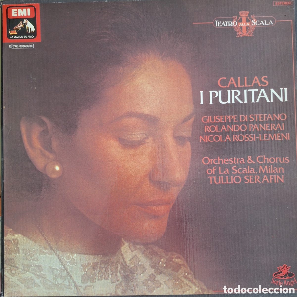 Discos de vinilo: Caja I puritani. Bellini. Callas. Dtor: Tullio Serafin