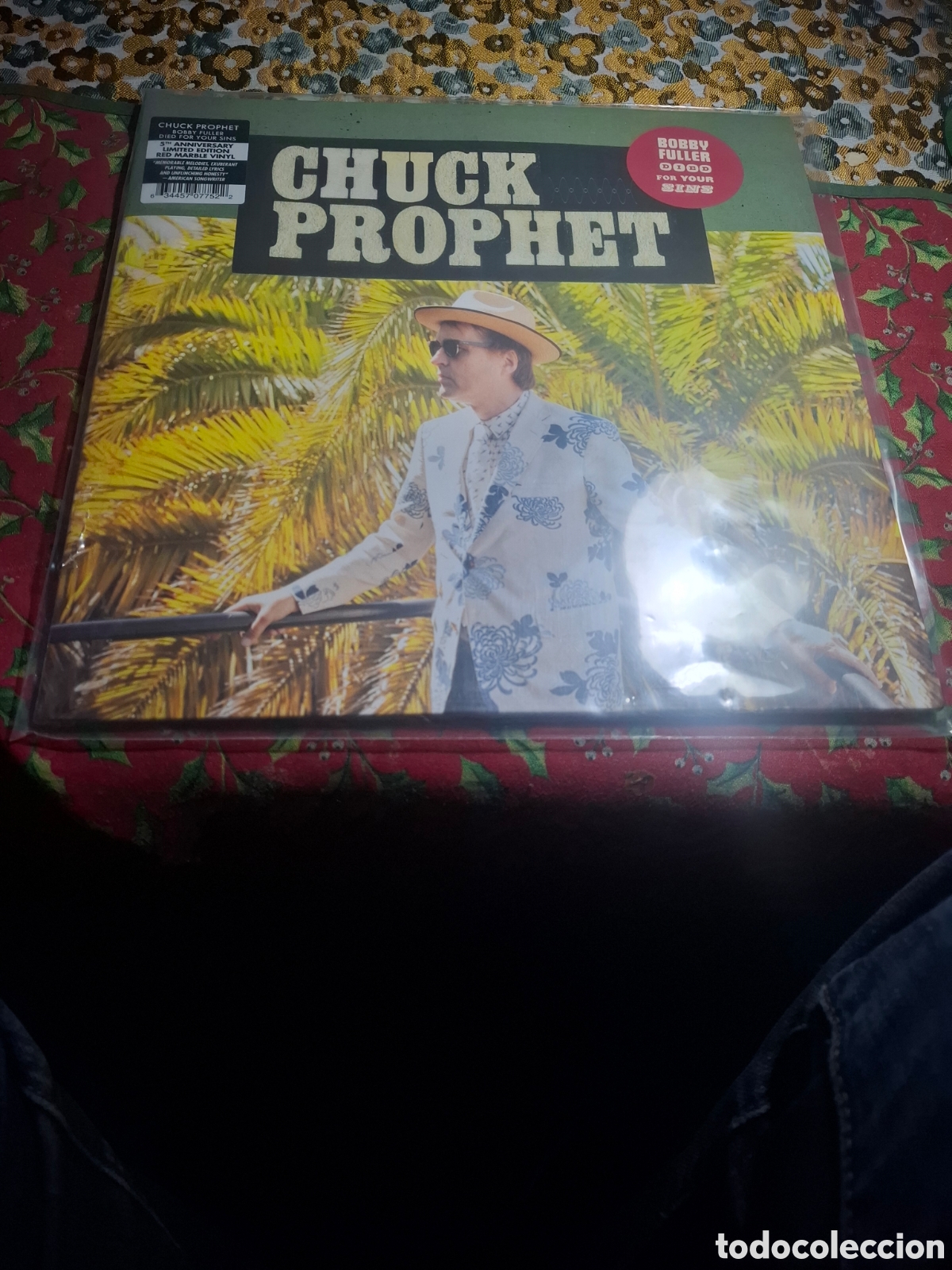 Discos de vinilo: Chuck Prophet Bobby Fuller For Your Sins edici&oacute;n 5 aniversario. Red marble vinyl