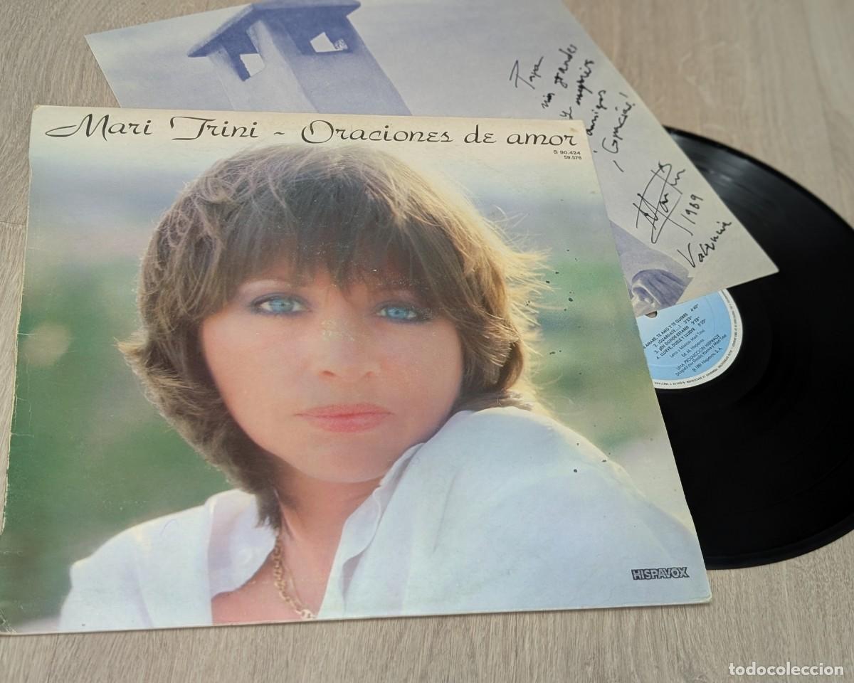 Discos de vinilo: MARI TRINI - ORACIONES DE AMOR...LP DE 1981 - HISPAVOX ..FIRMADO Y DEDICADO EN EL ENCARTE