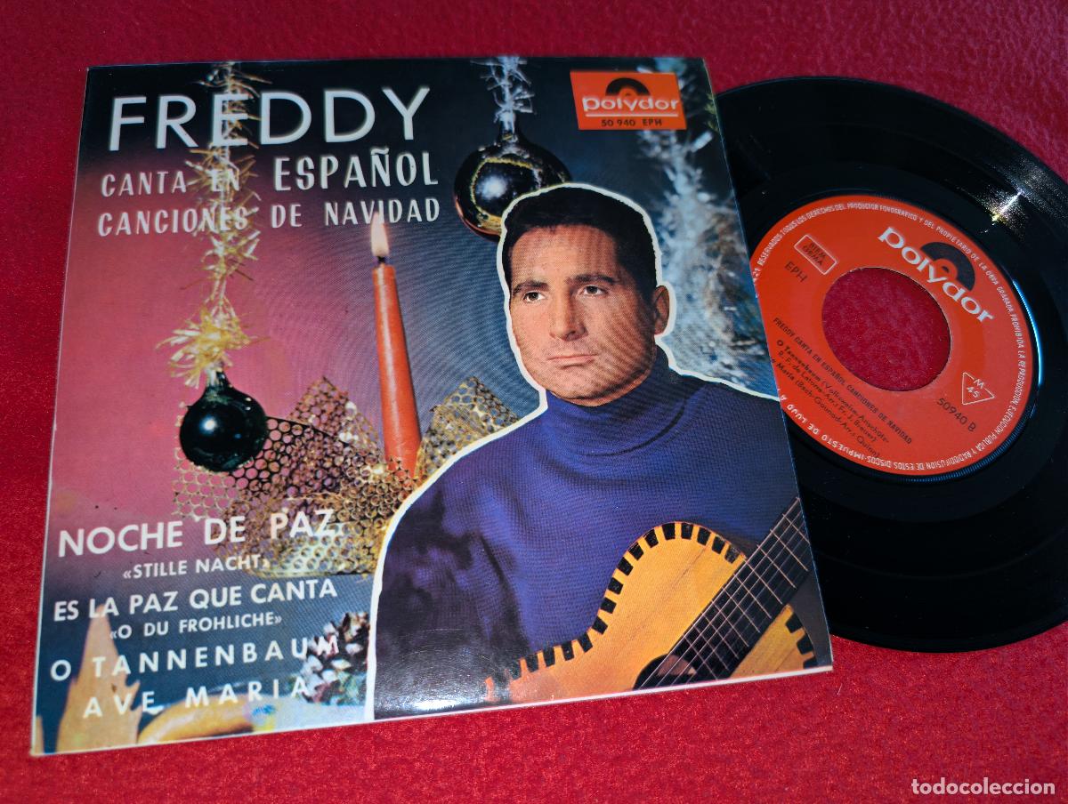 Discos de vinilo: FREDDY QUINN canta en Espa&ntilde;ol. Noche de paz/Ave Maria +2 EP 7'' 1962 ESPA&Ntilde;A sung SPANISH