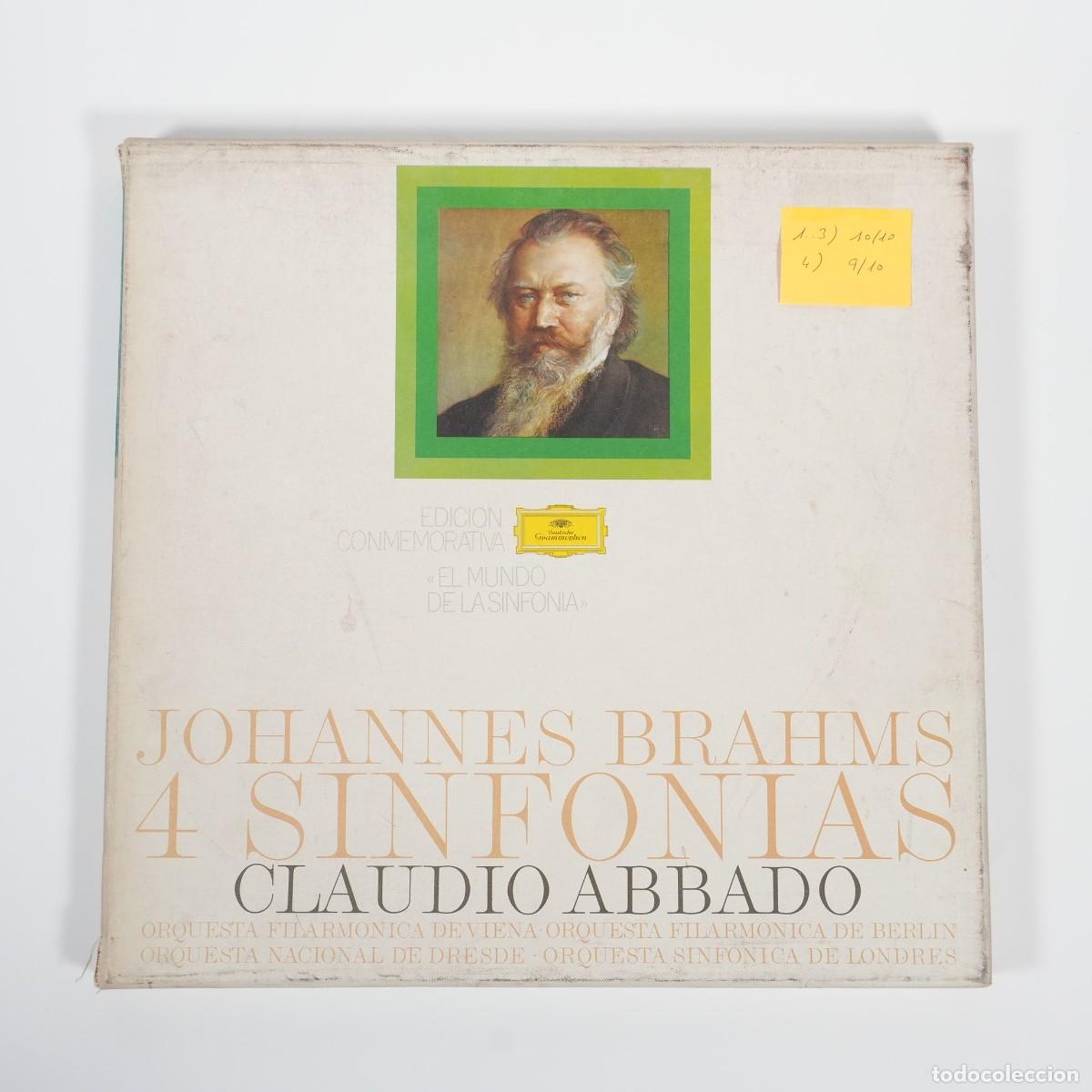 Disques de vinyle: JOHANNES BRAHMS - 4 SINFONIAS - FILARMONICA DE VIENA - CLAUDIO ABBADO