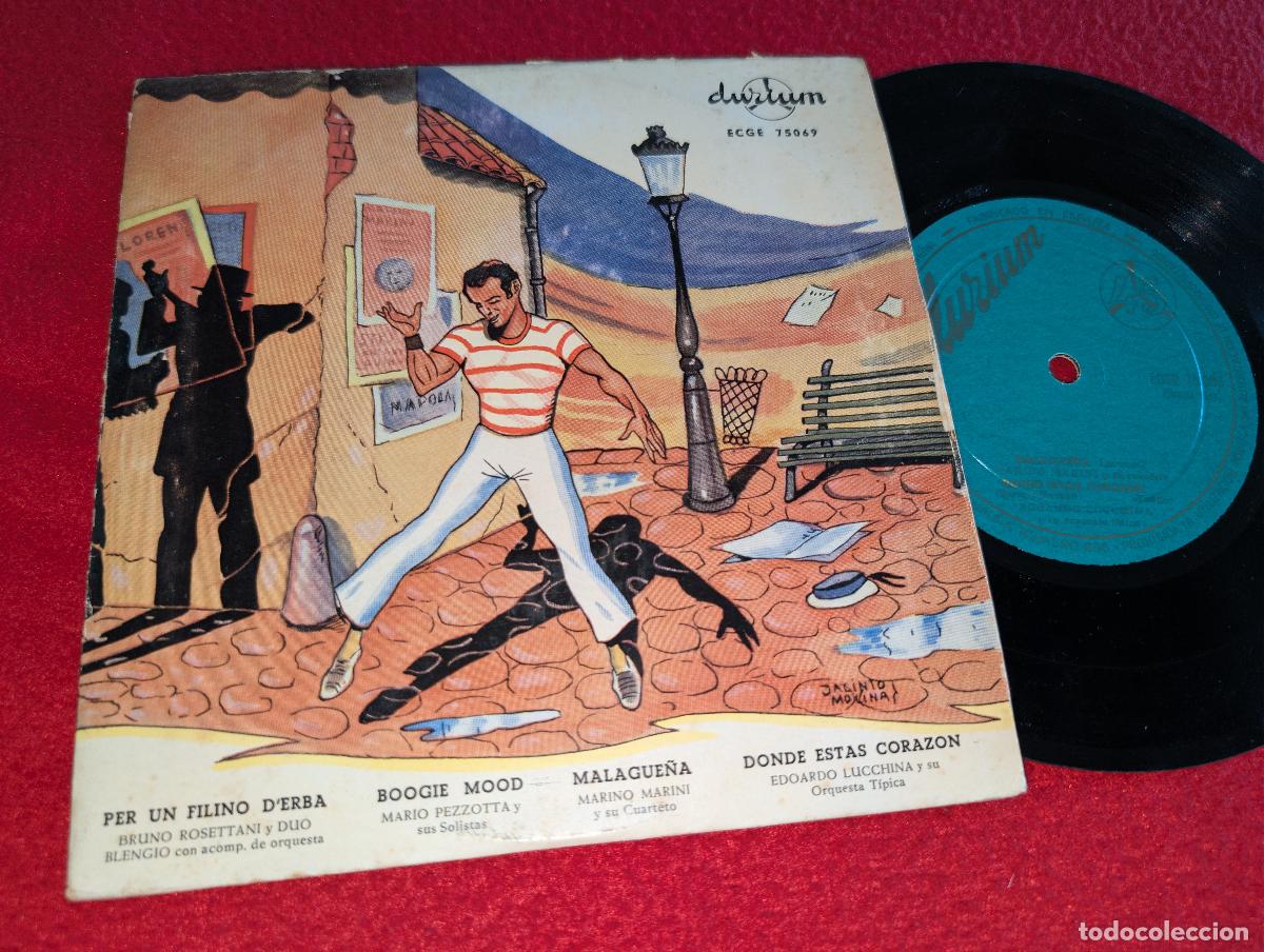 Discos de vinilo: BRUNO ROSETTANI & BLENGIO+PEZZOTTA+MARINI+LUCCHINA EP 7'' 195? Durium ESPA&Ntilde;A SPAIN