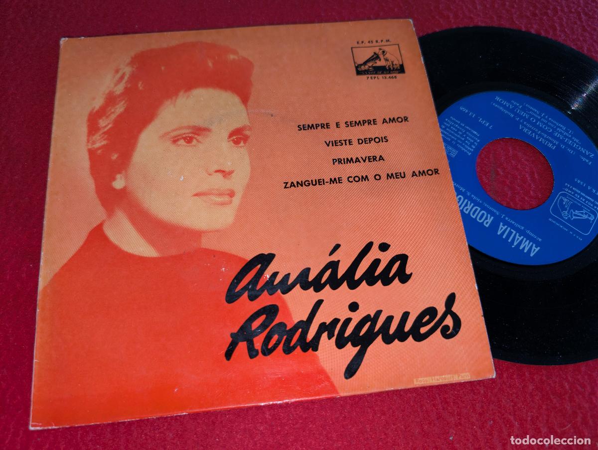 Discos de vinilo: AMALIA RODRIGUES Sempre e sempre amor/Vieste depois/Primavera +1 EP 7'' 1960 ESPA&Ntilde;A SPAIN