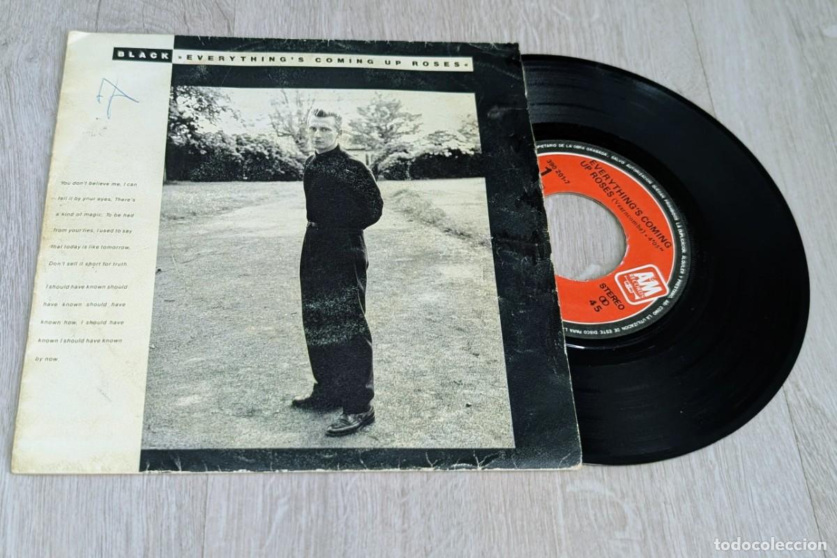 Discos de vinilo: BLACK - EVERYTHING&acute;S COMING UP ROSES .. SINGLE DE AM-RECORDS - ED. ESPA&Ntilde;OL 1987