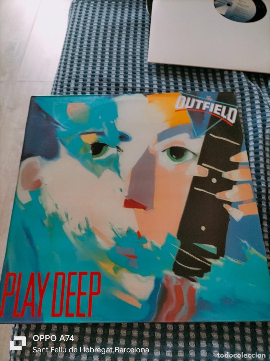 Discos de vinilo: RAR LP 33&rdquo;. THE OUTFIELD. PLAY DEEP. MADE IN SPAIN