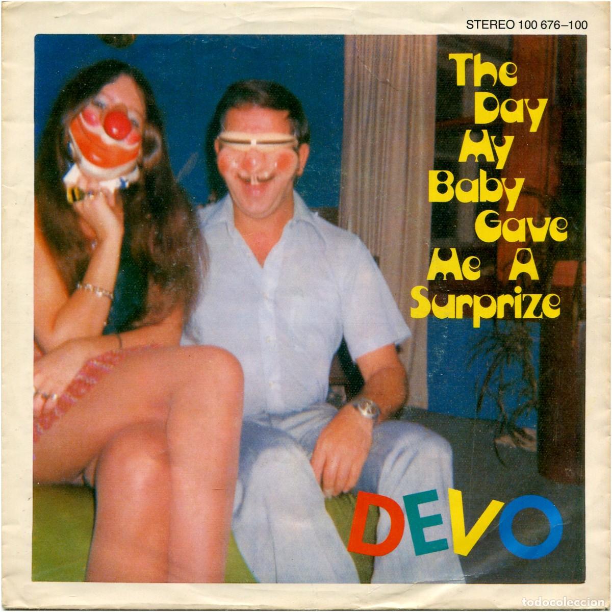Discos de vinilo: Devo &lrm;- The Day My Baby Gave Me A Surprize - SG Germany 1979 - Virgin 100676-100 - EX/EX