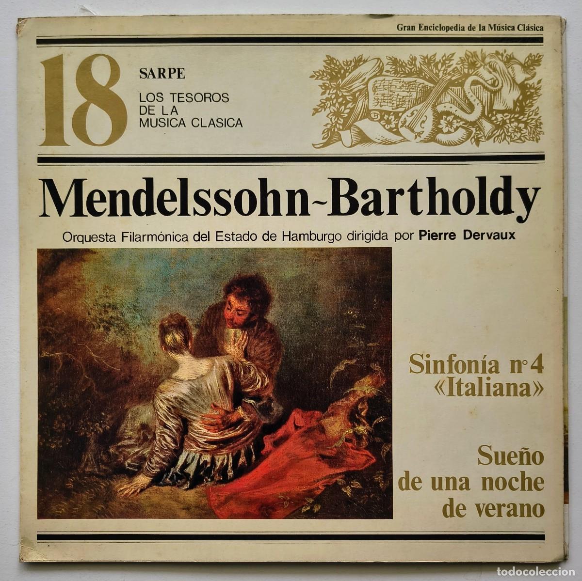 Discos de vinilo: Mendelssohn-Bartholdy - Los Tesoros de la musica clasica - 18