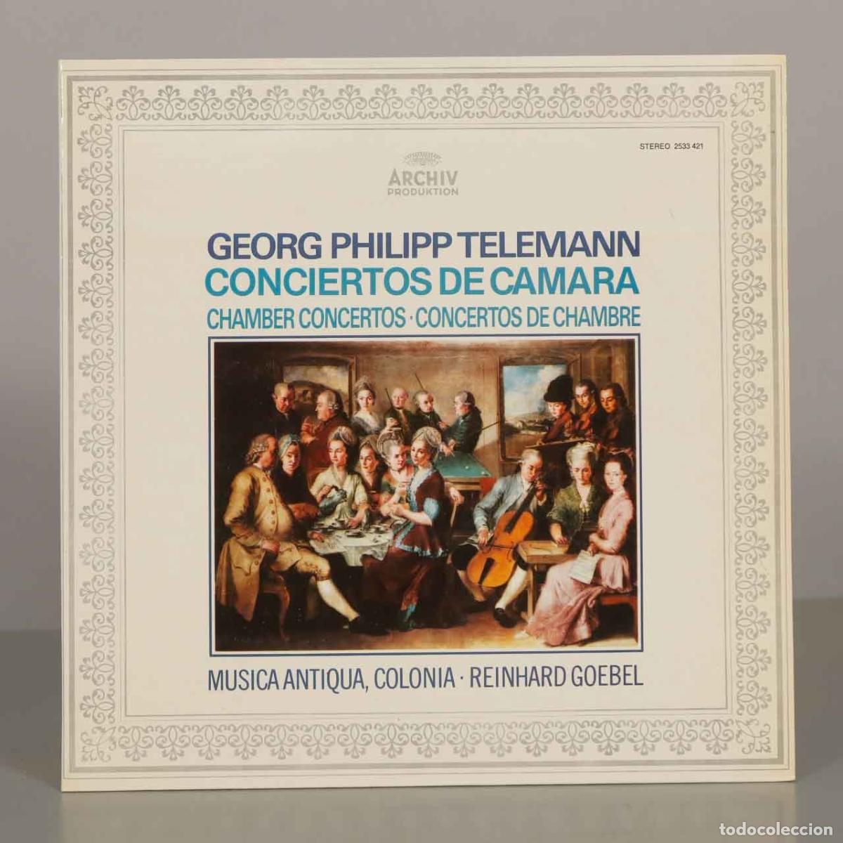 Vinyl records: LP. Georg Philipp Telemann - Conciertos de C&aacute;mara - Musica Antiqua K&ouml;ln, Reinhard Goebel