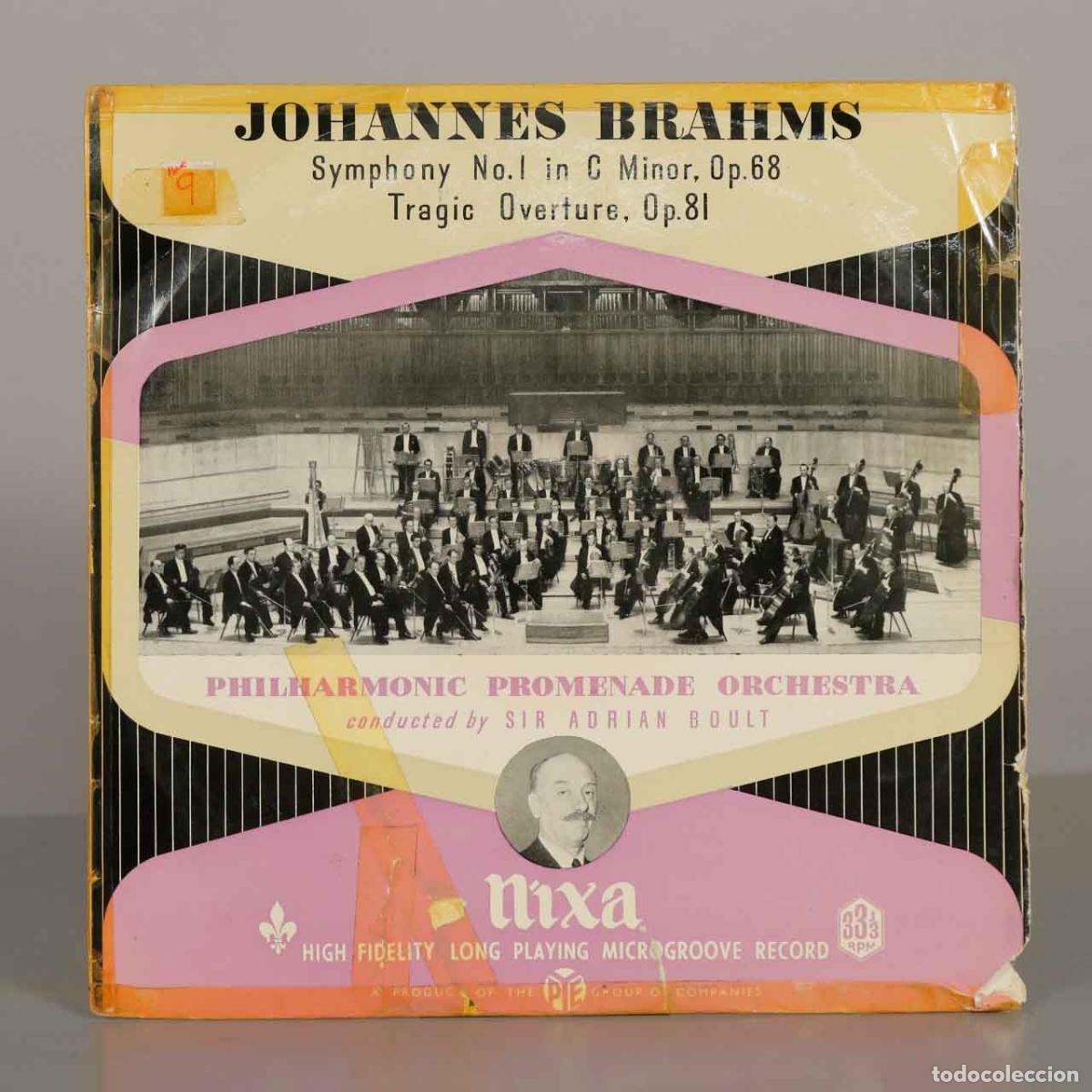 Vinyl records: LP. Johannes Brahms: Symphony No. 1 in C Minor, Op. 68 - Tragic Overture, Op. 81 - Philharmonic Pro