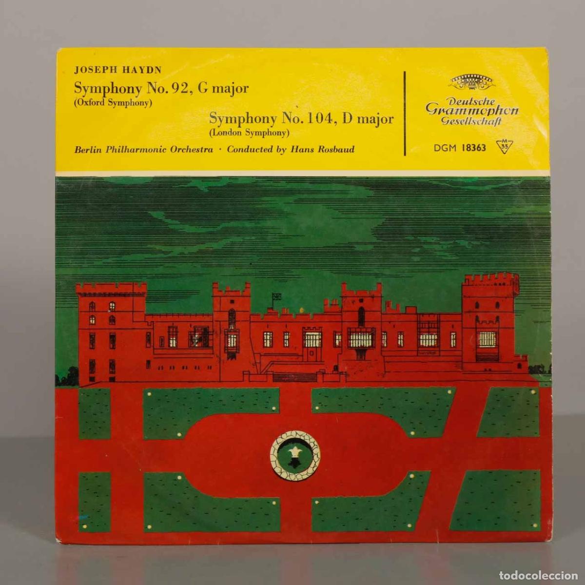 Disques de vinyle: LP. Joseph Haydn - Symphony No. 92 G major Oxford, Symphony No. 104 D major London - Berlin Philhar