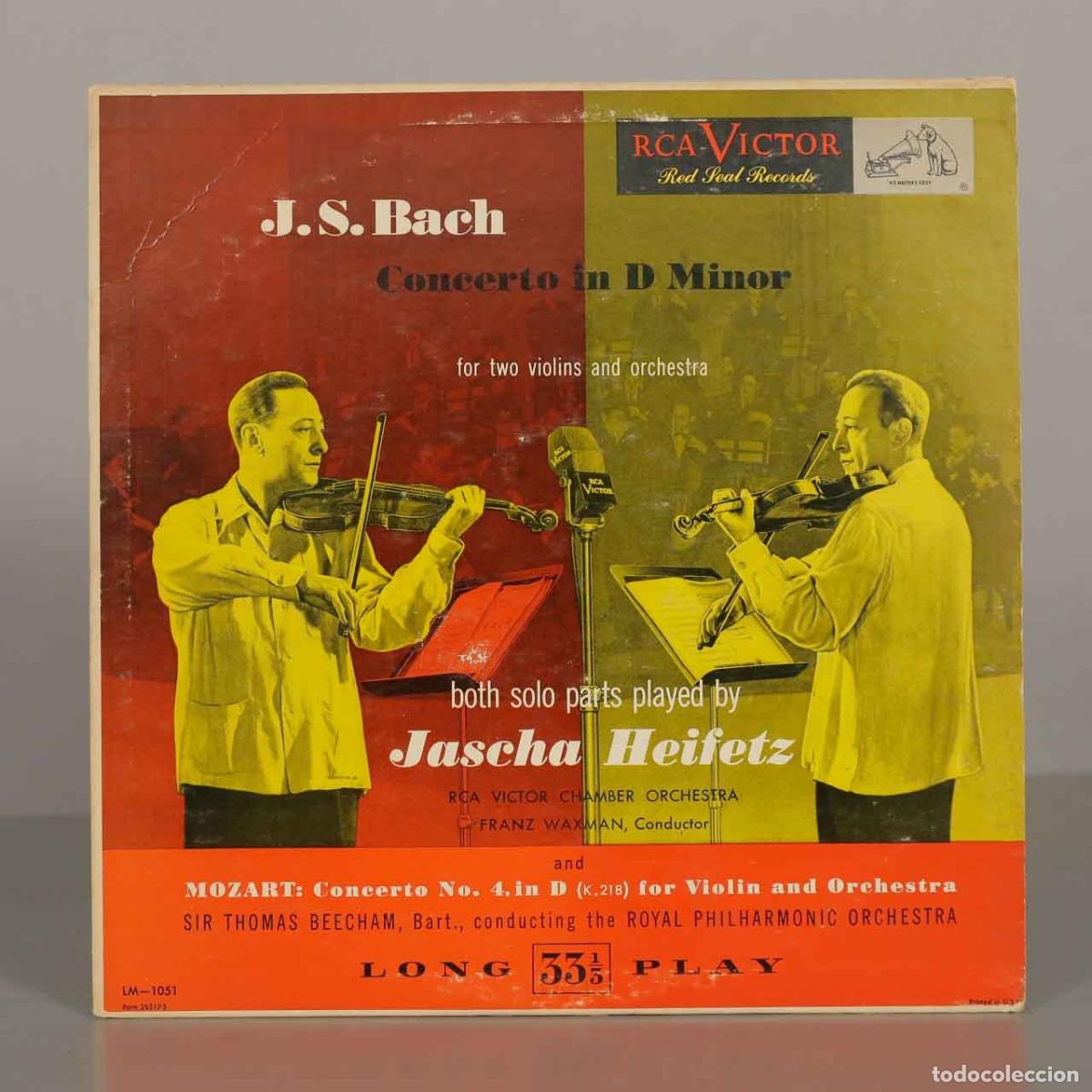 Disques de vinyle: LP. Concerto in D Minor for Two Violins and Orchestra / Concerto No. 4 in D (K.218) for Violin and