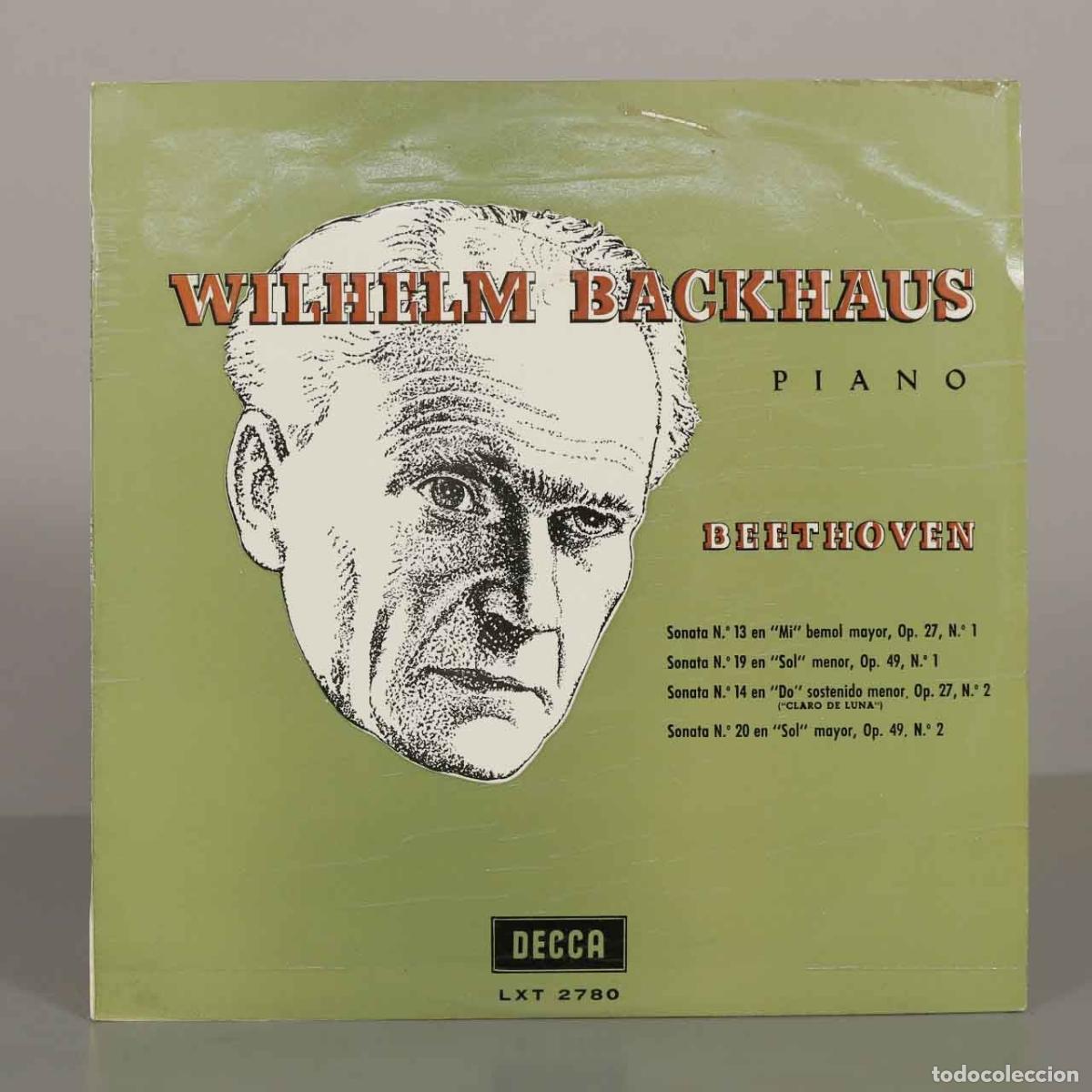 Disques de vinyle: LP. Sonatas de Beethoven - Wilhelm Backhaus