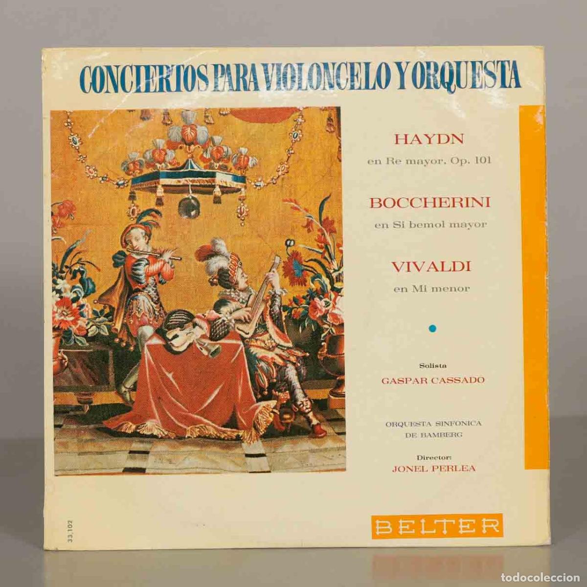 Disques de vinyle: LP. Conciertos para Violoncelo y Orquesta (Haydn, Boccherini, Vivaldi) - Gaspar Cassad&oacute;, Orquesta S