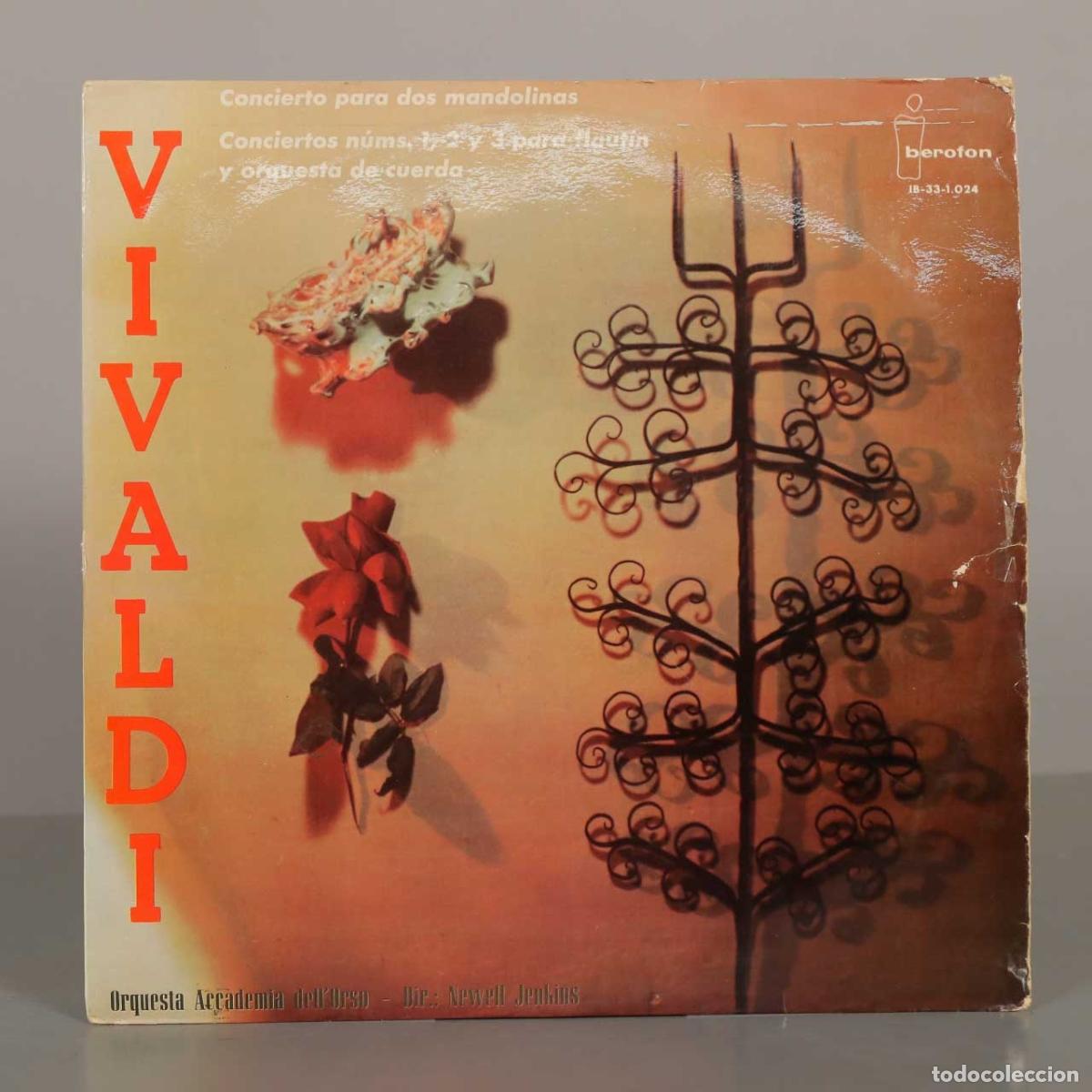 Discos de vinilo: LP. Concierto para dos mandolinas - Antonio Vivaldi - Newell Jenkins, Orquesta Accademia dell&acute;Orso