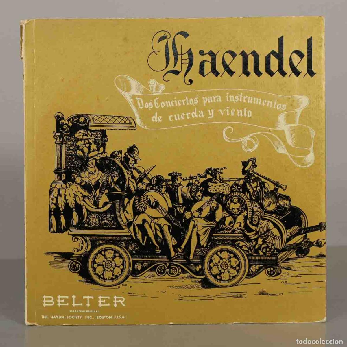 Discos de vinilo: LP. Dos Conciertos para instrumentos de cuerda y viento - Haendel