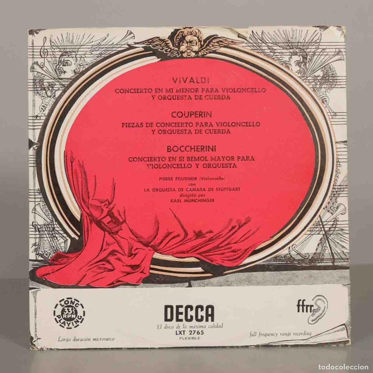 Discos de vinilo: LP. Vivaldi, Couperin, Boccherini - Pierre Fournier, Stuttgart Chamber Orchestra, Karl M&uuml;nchinger
