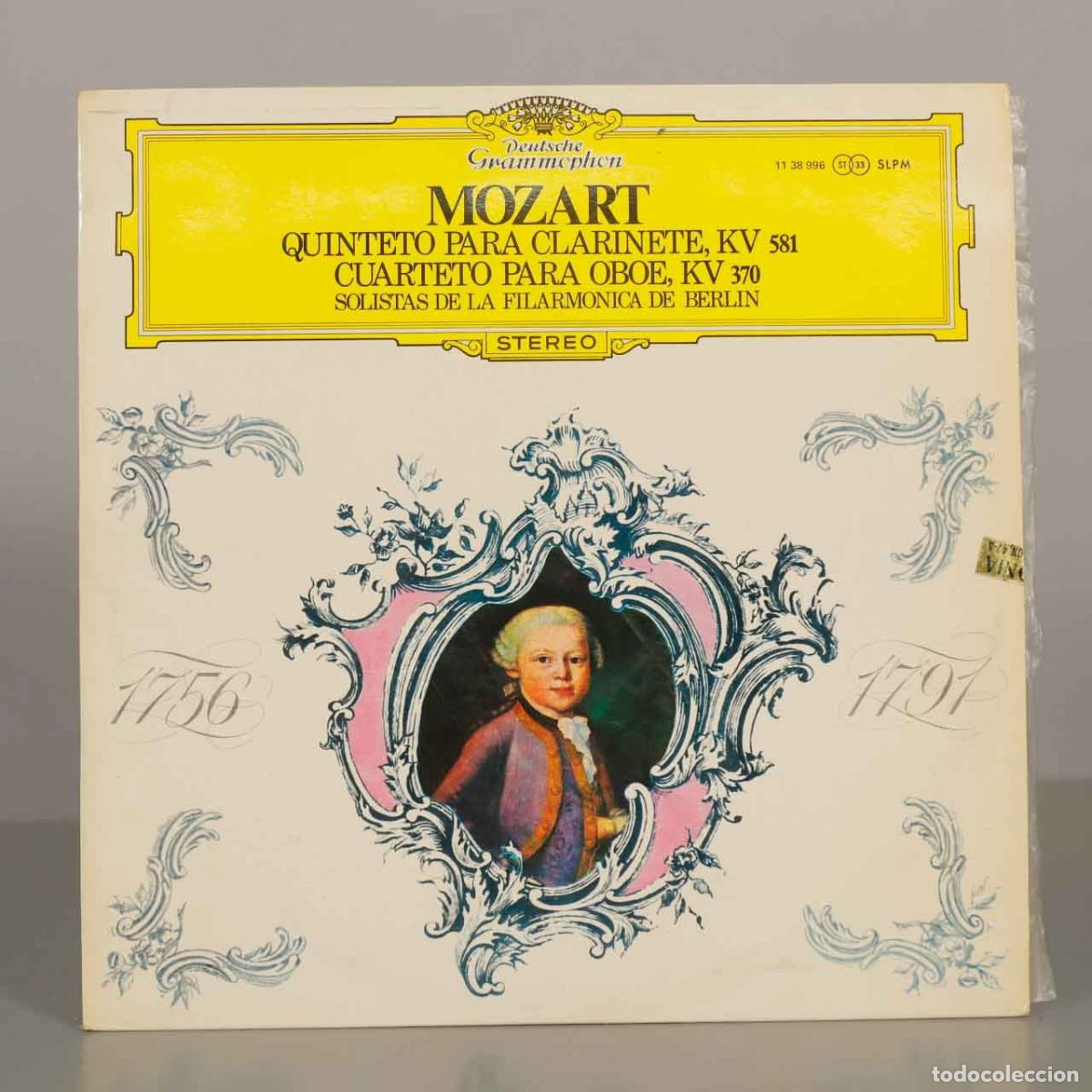 Discos de vinil: LP. Mozart: Quinteto para Clarinete, Cuarteto para Oboe - Solistas de la Filarmonica de Berlin, Kar