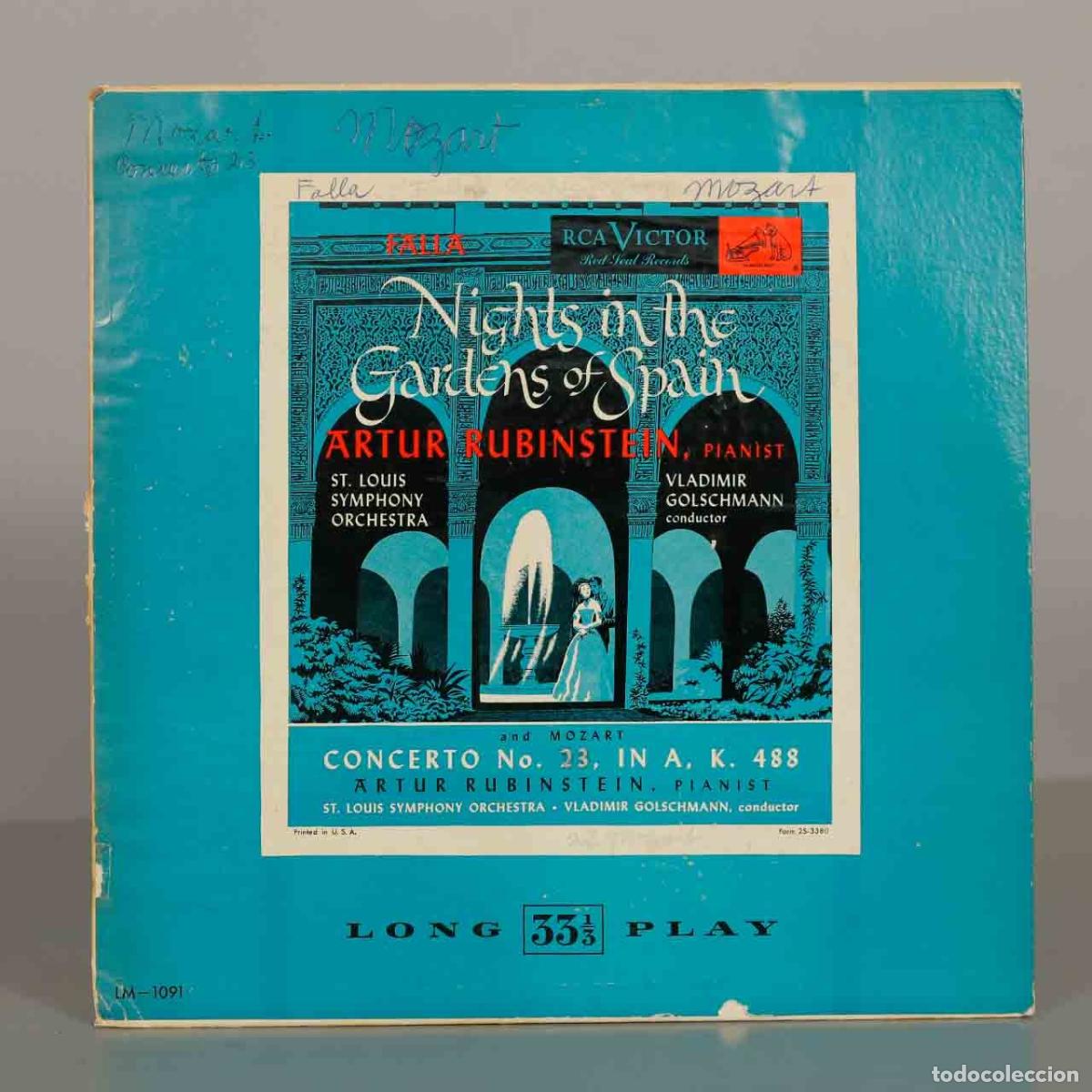 Discos de vinil: LP. Nights in the Gardens of Spain / Concierto No. 23 - Artur Rubinstein, St. Louis Symphony Orches