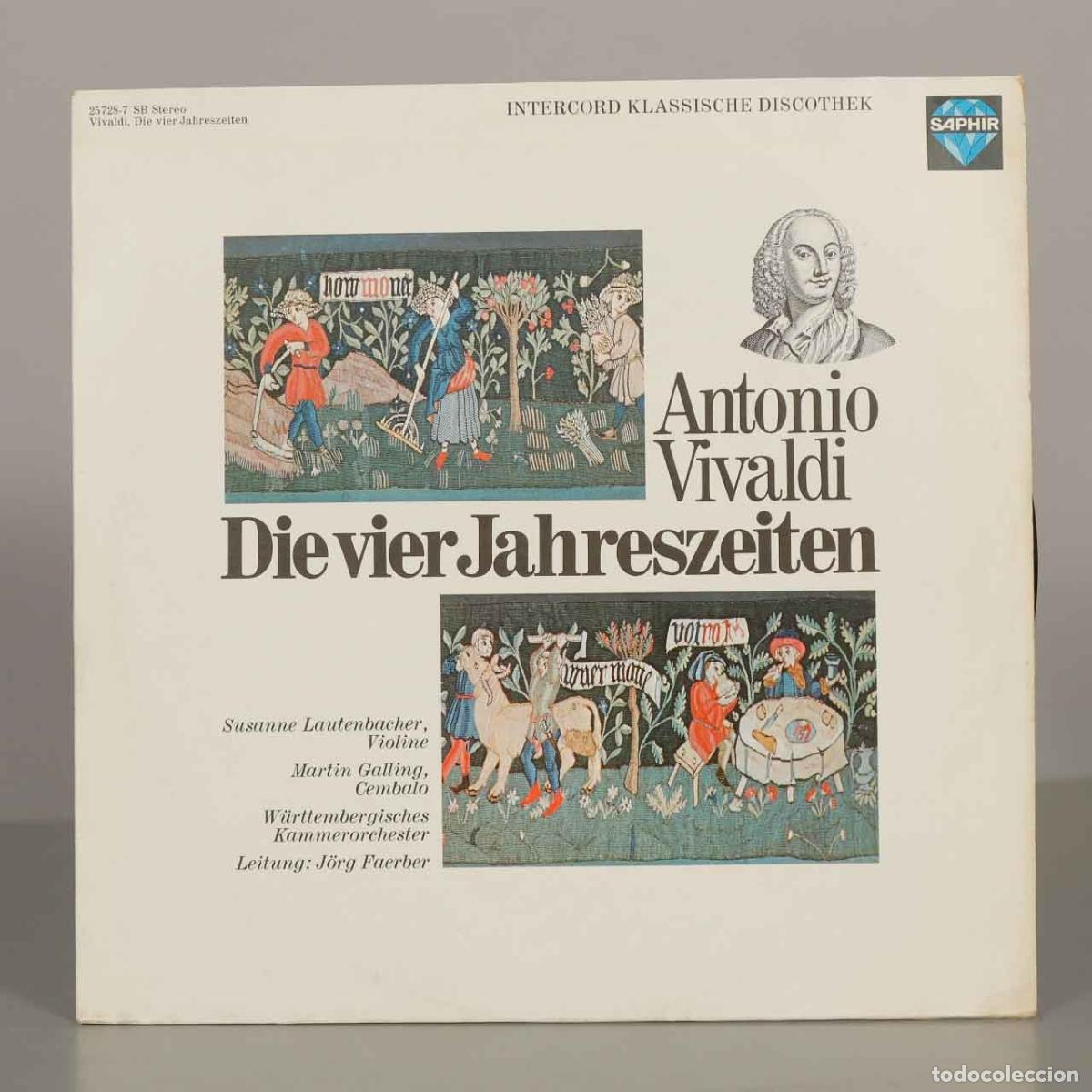 Discos de vinil: LP. Die Vier Jahreszeiten - Antonio Vivaldi, Susanne Lautenbacher, Martin Galling, J&ouml;rg Faerber, W&uuml;