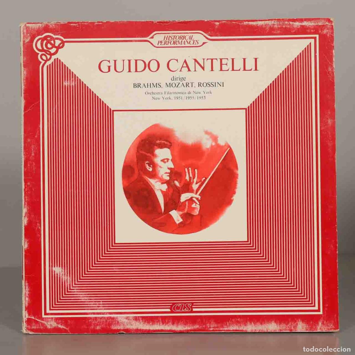 Discos de vinil: LP. Johannes Brahms, Wolfgang Amadeus Mozart, Gioachino Rossini - Guido Cantelli, Orchestra Filarmo