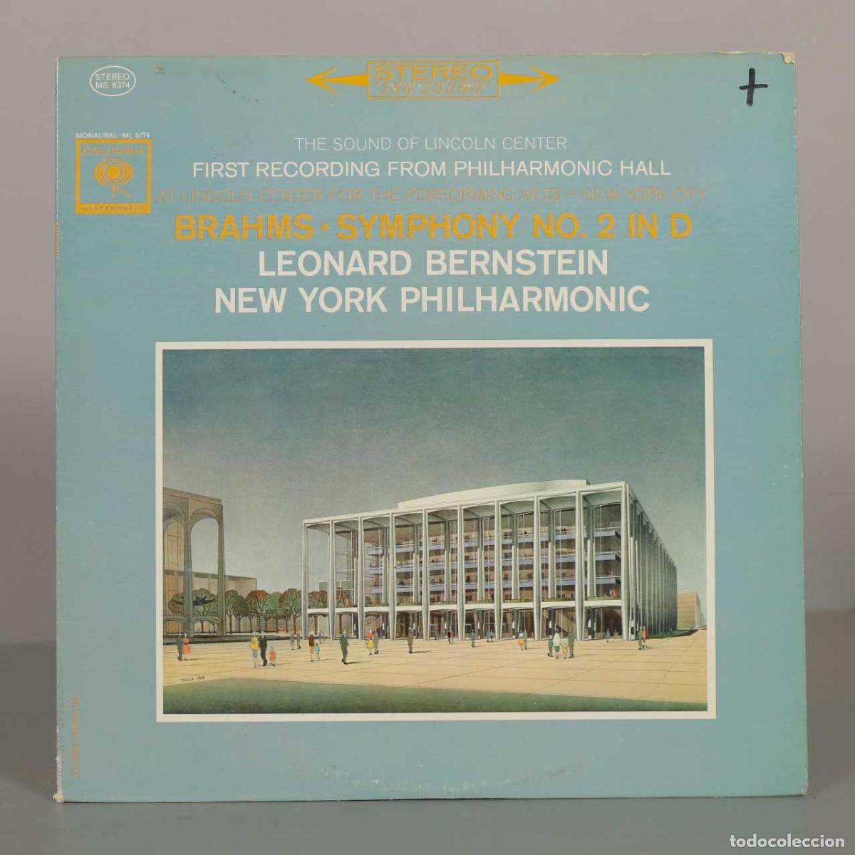 Discos de vinil: LP. Brahms: Symphony No. 2 In D - Leonard Bernstein, New York Philharmonic