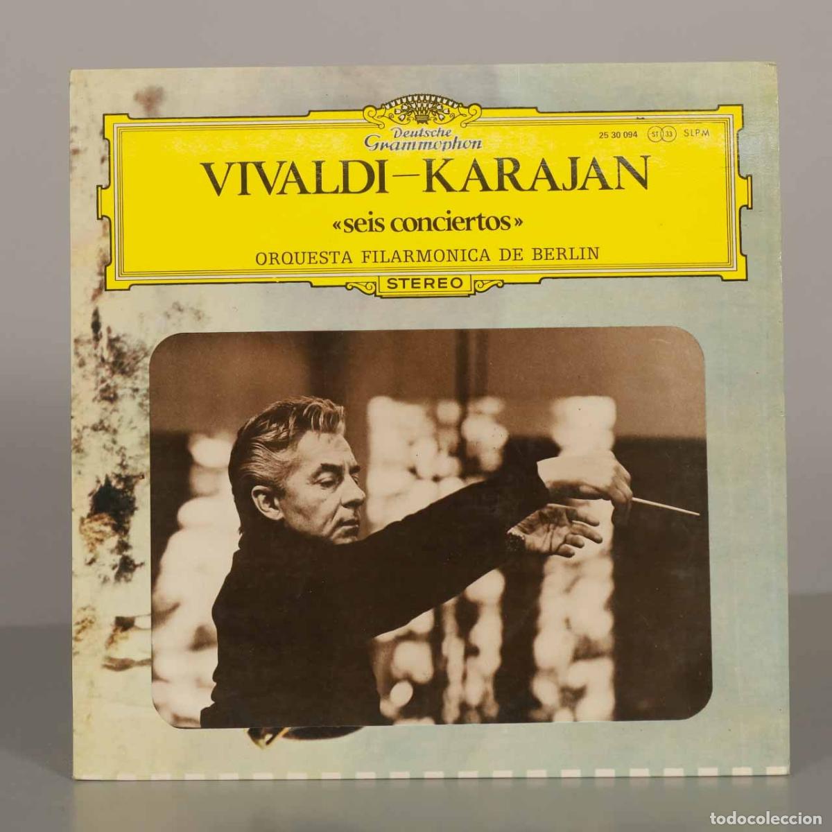 Discos de vinil: LP. Vivaldi - Karajan - Seis Conciertos - Orquesta Filarm&oacute;nica de Berl&iacute;n