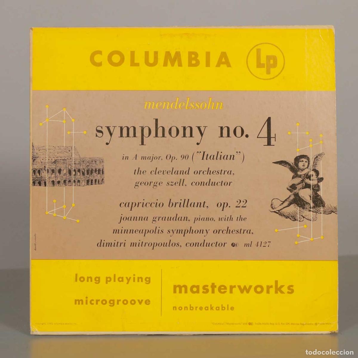 Discos de vinil: LP. Mendelssohn: Symphony no. 4 - The Cleveland Orchestra, George Szell